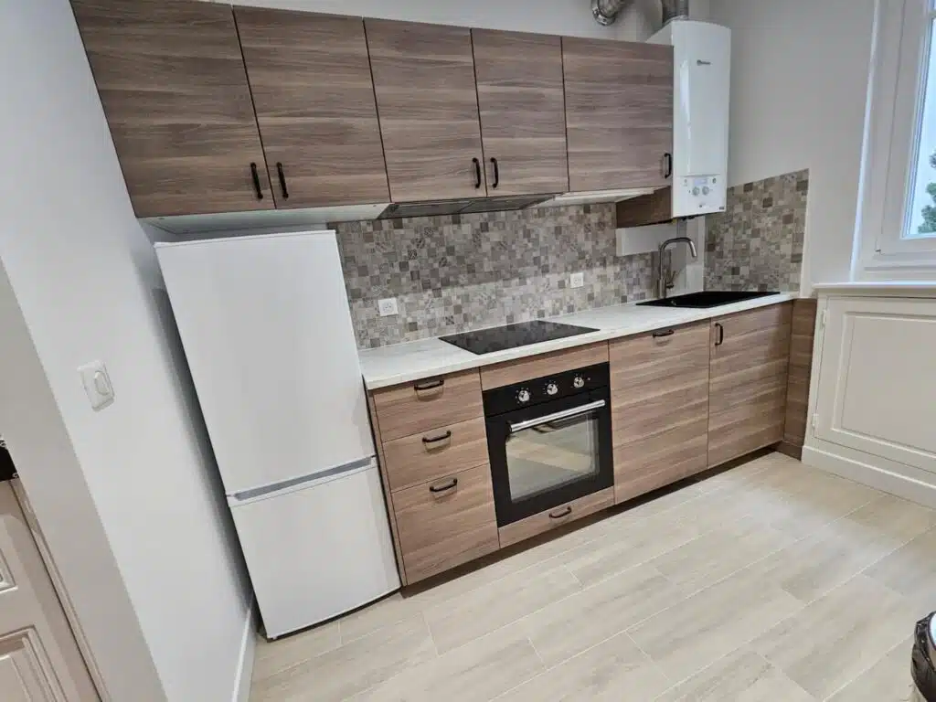 rénovation studio vue cuisine
